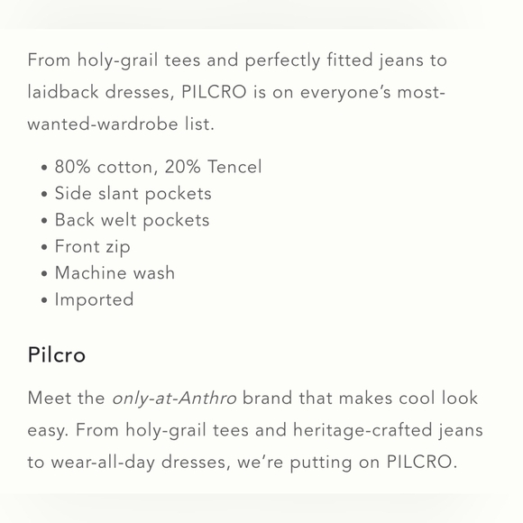 Pilcro Anthropologie Women's Tactical Utility Pants, Multiple Pockets, Brown - Picture 6 of 16